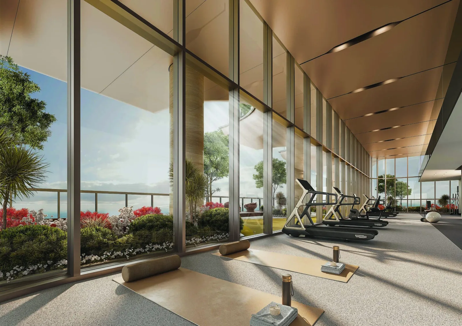 Sobha SkyParks glass-walled sky gym