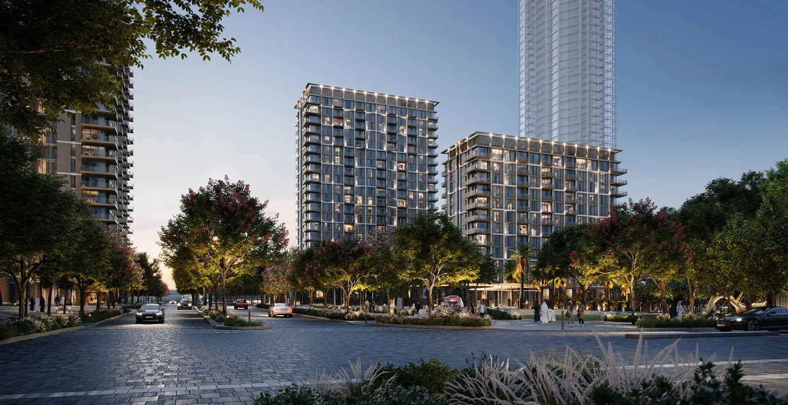 AEON and surrounding Creek Harbour buildings — developer rendering