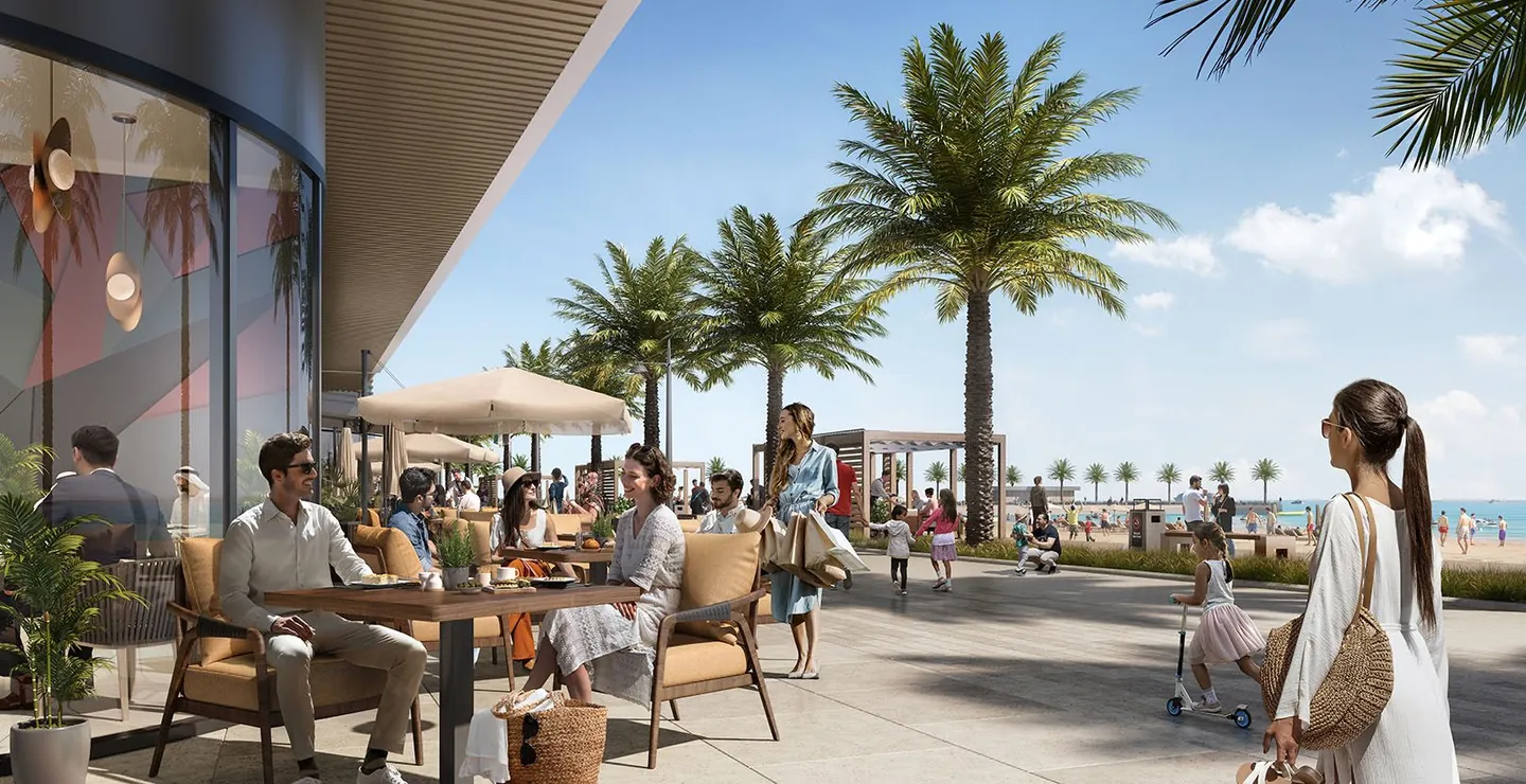 Bayview by Address Resorts: Bayview waterfront dining terrace — developer rendering