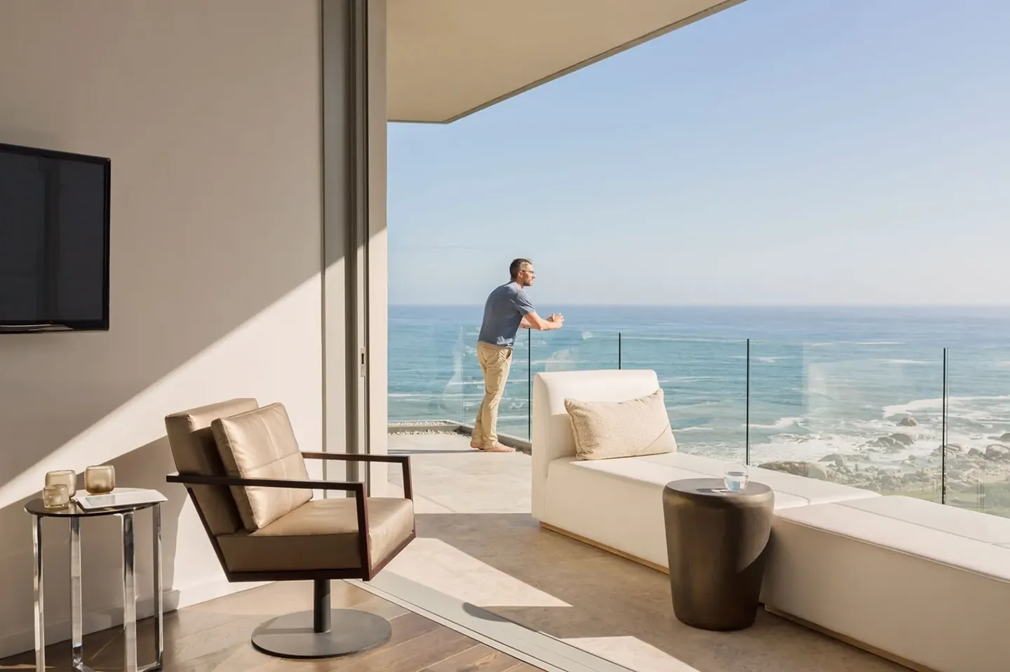 Cape Hayat: Sea-view balcony — developer rendering
