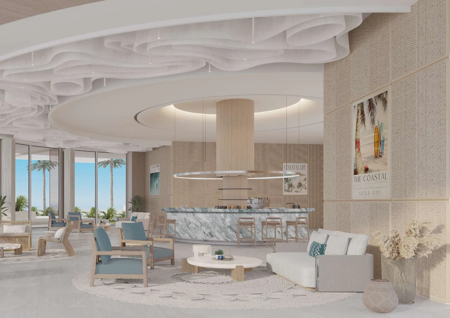 Ellington Sands: Residents lounge and bar — developer rendering