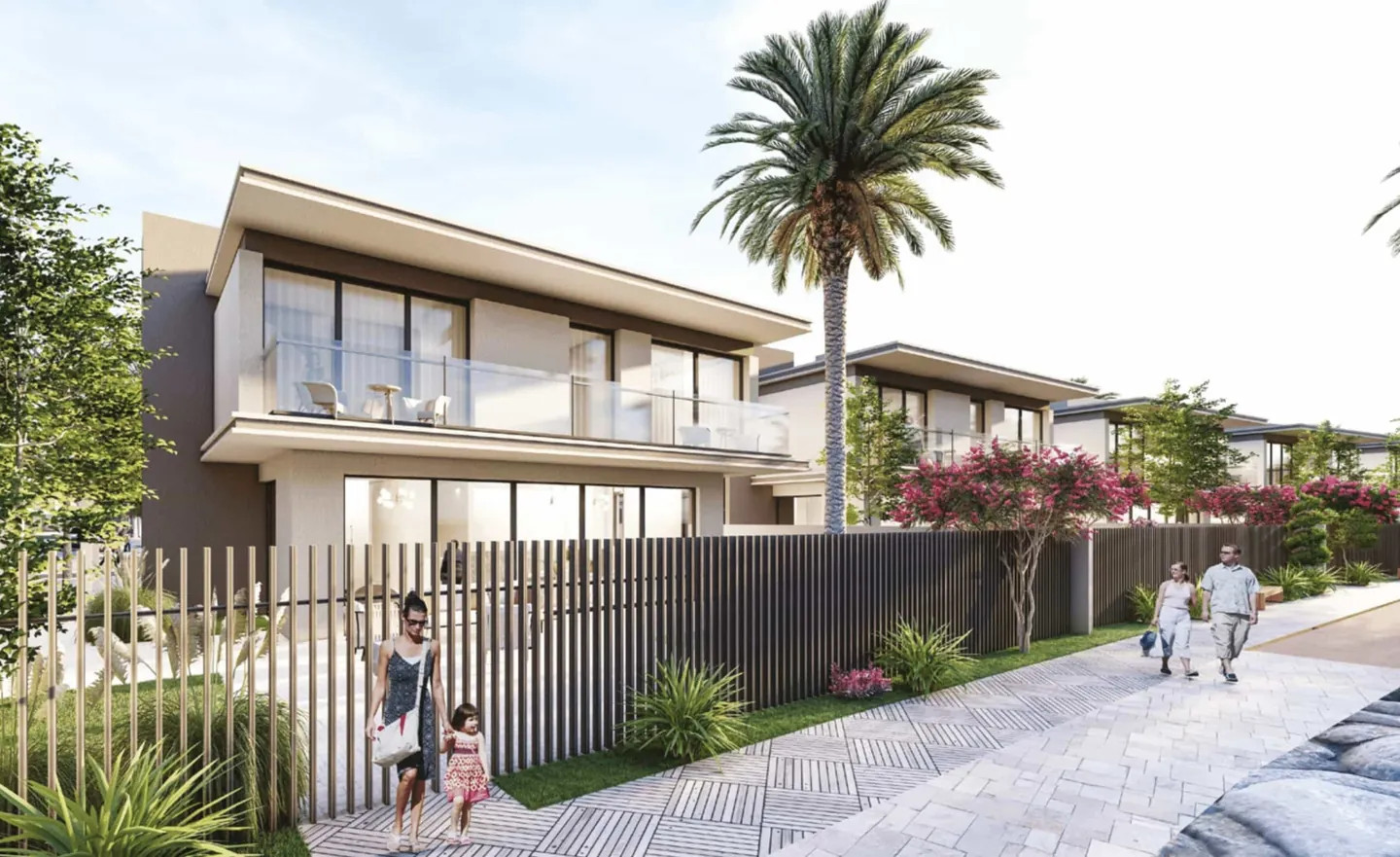 Falcon Island: Four-bedroom villa exterior - developer rendering