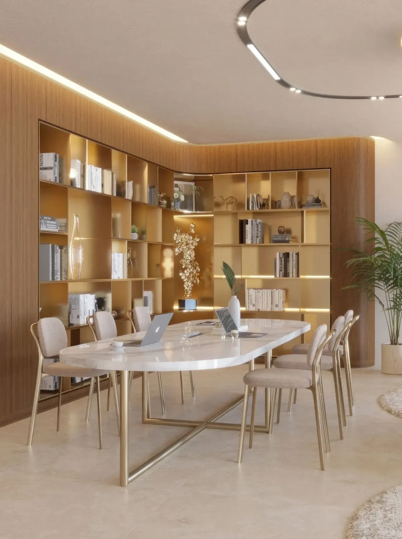 Ocean House: Residents dining lounge — developer rendering