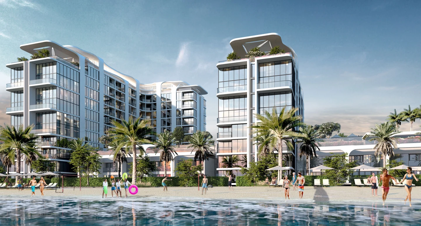 Starline Beach Residences: Starline beachfront towers — developer rendering