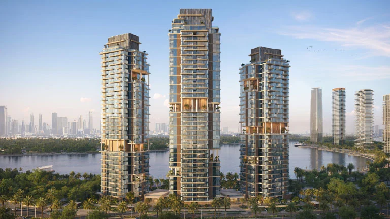 The Edit at d3 residential towers and waterfront, official developer rendering